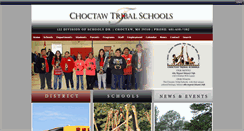 Desktop Screenshot of choctawtribalschools.com