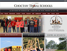 Tablet Screenshot of choctawtribalschools.com
